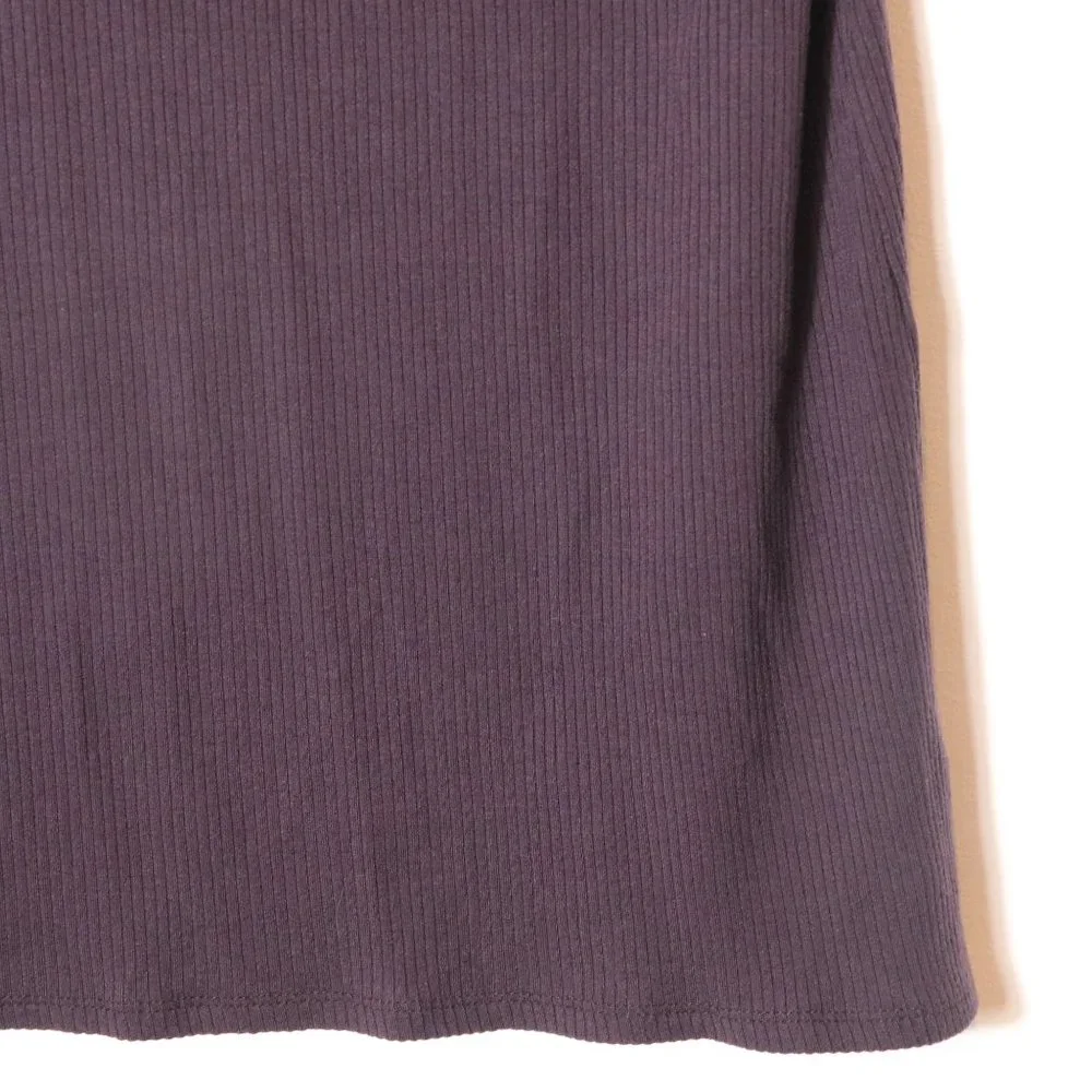 Athleta Womens XL Purple Plum Sleeveless Ribbed Mock Neck Top Tencel Stretch - Picture 3 of 6